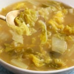 Soybean paste soup with cabbage (Baechu-doenjangguk)