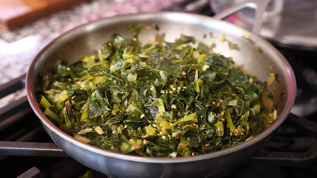 maangchi collard green recipe