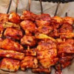 Korean chicken skewers