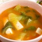 bok choy tofu doenjang soup