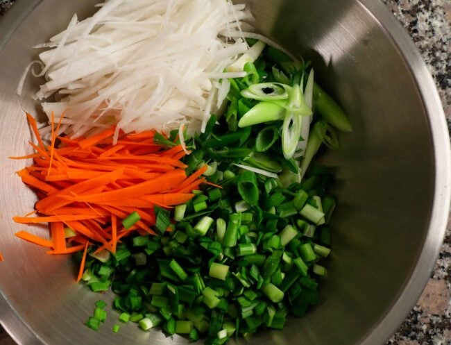 kimchi making-vegetables