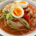 kimchimariguksu (김치말이국수: cold kimchi noodle soup)