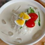 soy milk noodle soup (kongguksu: 콩국수)