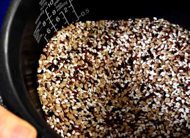 multigrains in the pot