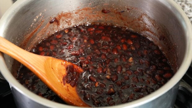 cooked sweet red beans