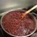 making sweet red beans