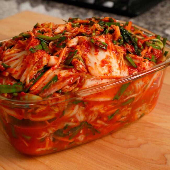 vegan kimchi (vegetarian kimchi)